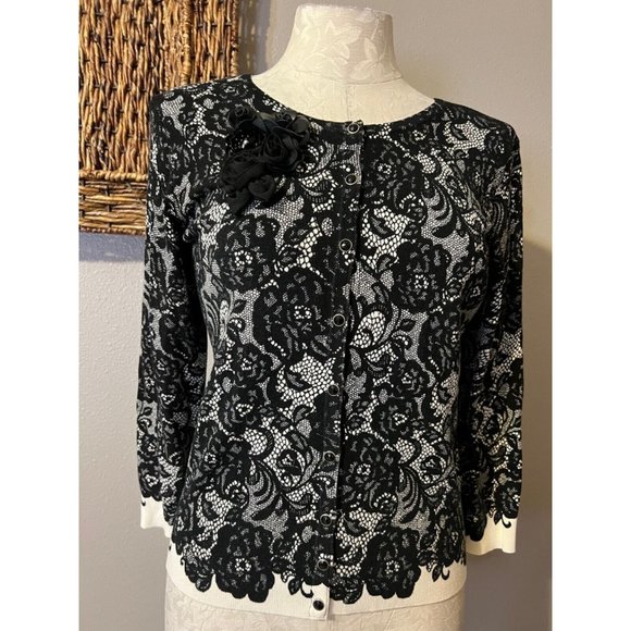 WHBM White House Black Market Womens Cardigan Sweater M Medium - Picture 3 of 7